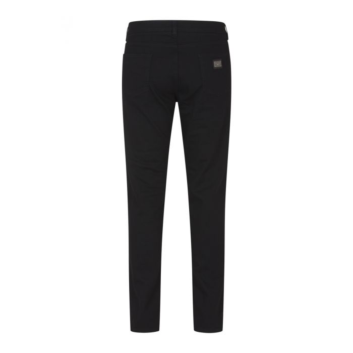 DOLCE & GABBANA - Washed black slim-fit stretch jeans