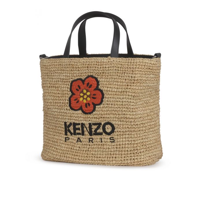 Kenzo - Boke Flower straw crossbody bag