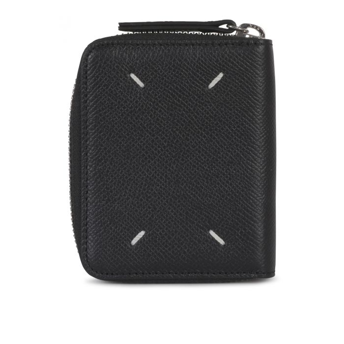 MAISON MARGIELA - Grained-leather zipped wallet