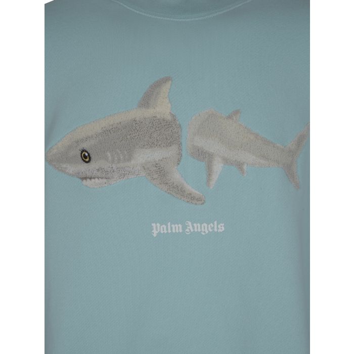 PALM ANGELS - Broken Shark cotton sweatshirt
