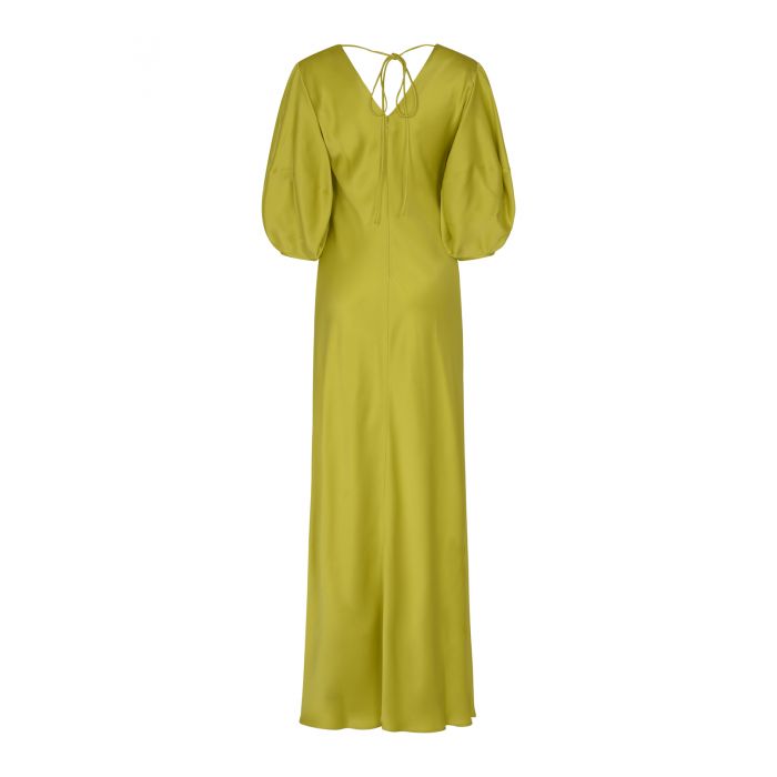 STELLA MCCARTNEY - Ruched-detail V-neck gown