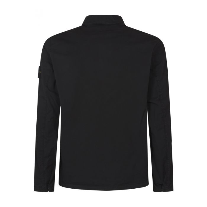 STONE ISLAND - Zip-fastening long-sleeve shirt