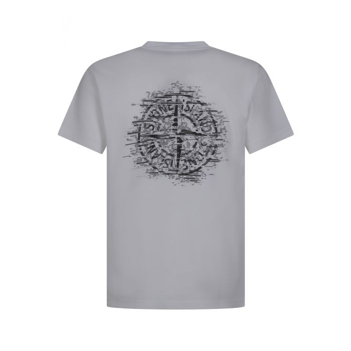 STONE ISLAND - Logo print T-shirt
