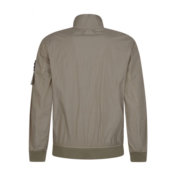 STONE ISLAND - Logo-patch sleeve bomber jacket