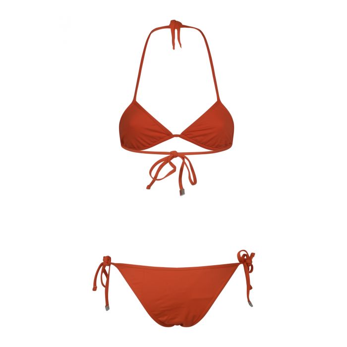 THE ATTICO - Orange lycra bikini
