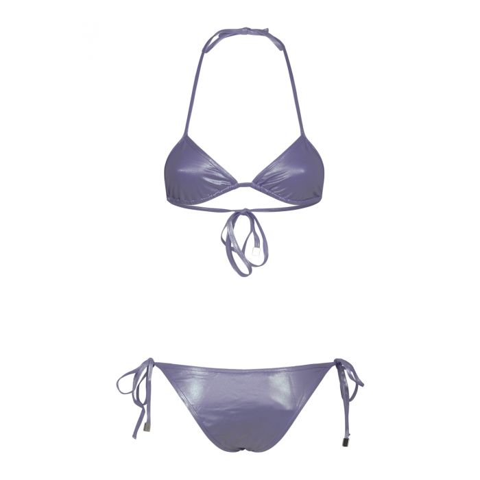 THE ATTICO - High-shine triangle bikini set