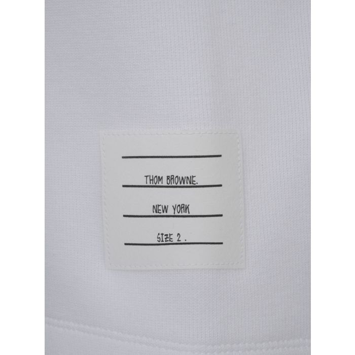 THOM BROWNE - RWB-stripe cotton polo shirt