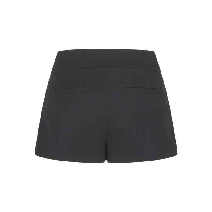 ALEXANDER WANG - TAILORED MINI SKORT WITH LOGO EMBROIDERY