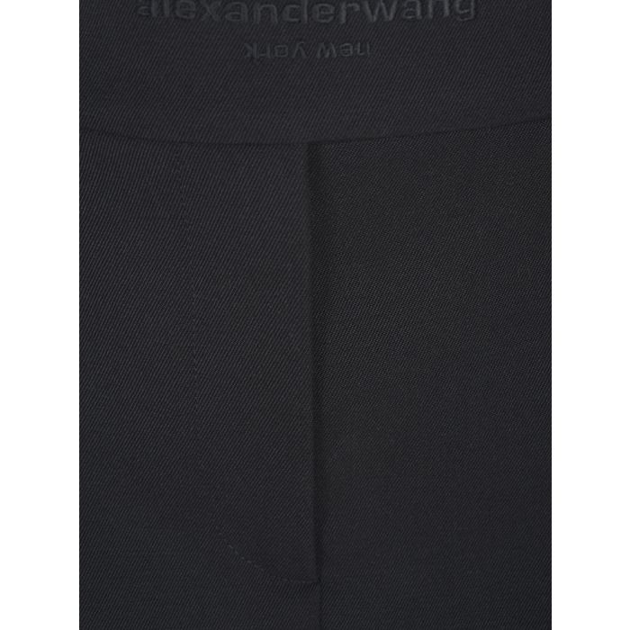 ALEXANDER WANG - TAILORED MINI SKORT WITH LOGO EMBROIDERY