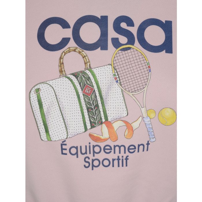 CASABLANCA - Equipement Sportif Cropped Sweatshirt