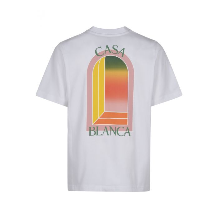 CASABLANCA - Gradient Arch Logo Printed T-Shirt