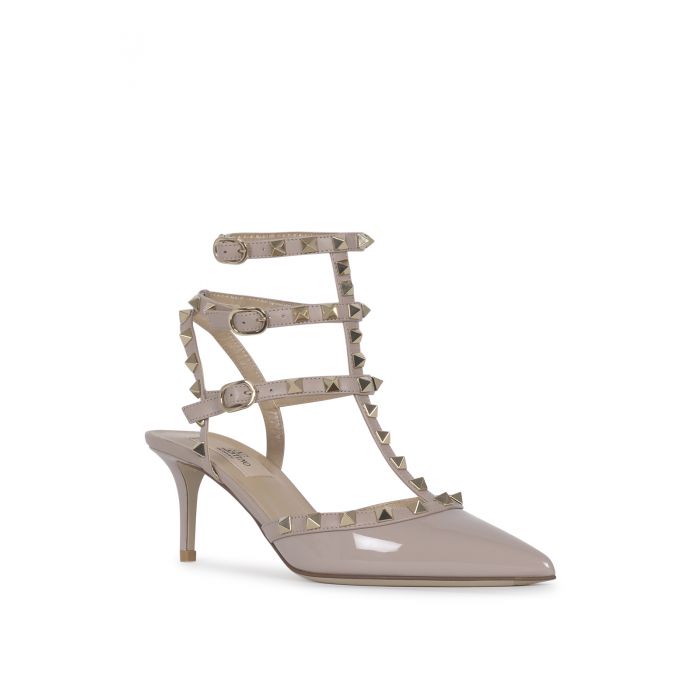 Valentino - Patent leather pumps with Rockstud ankle strap