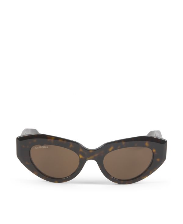 Tortoiseshell-effect cat-eye sunglasses