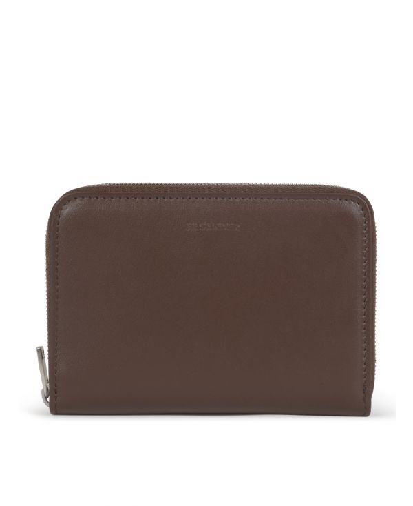 Zip-around leather wallet.