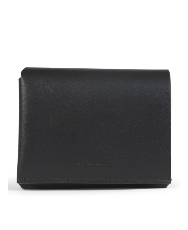 Tri-fold leather wallet
