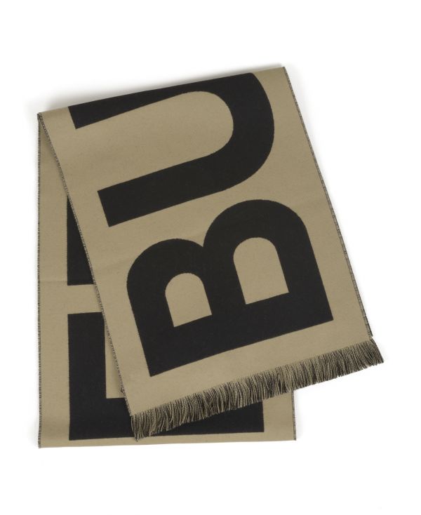 Jacquard logo scarf