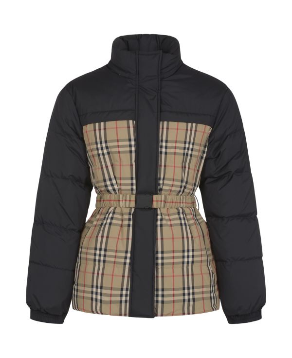 Reversible down-padded puffer jacket in loose fit
