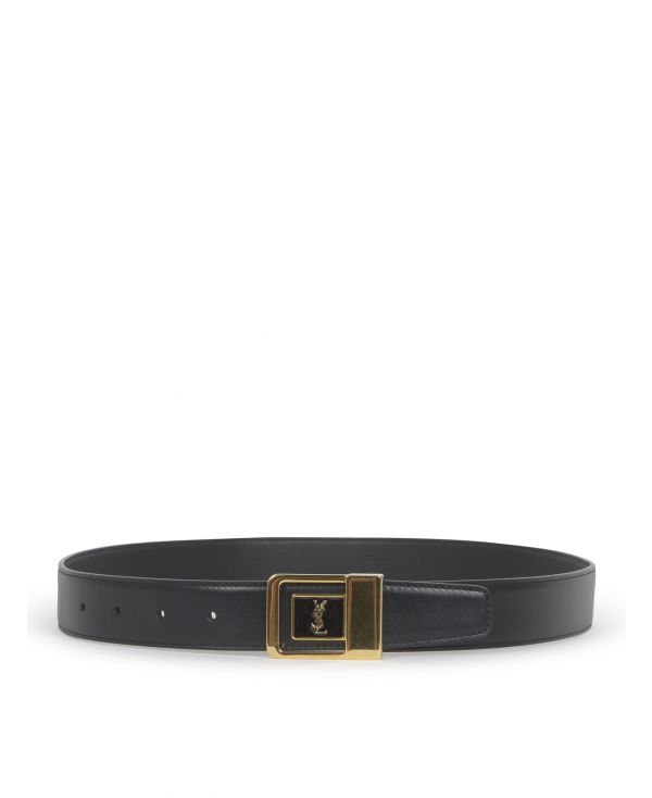 FEMALE LACQUERED LEATHER BELT WITH BUCKLE