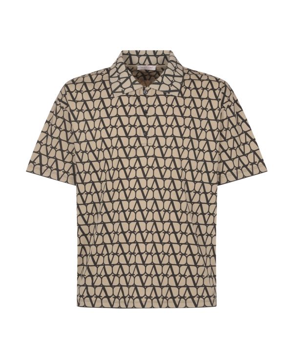 Valentino Toile Iconographe Printed Polo Shirt