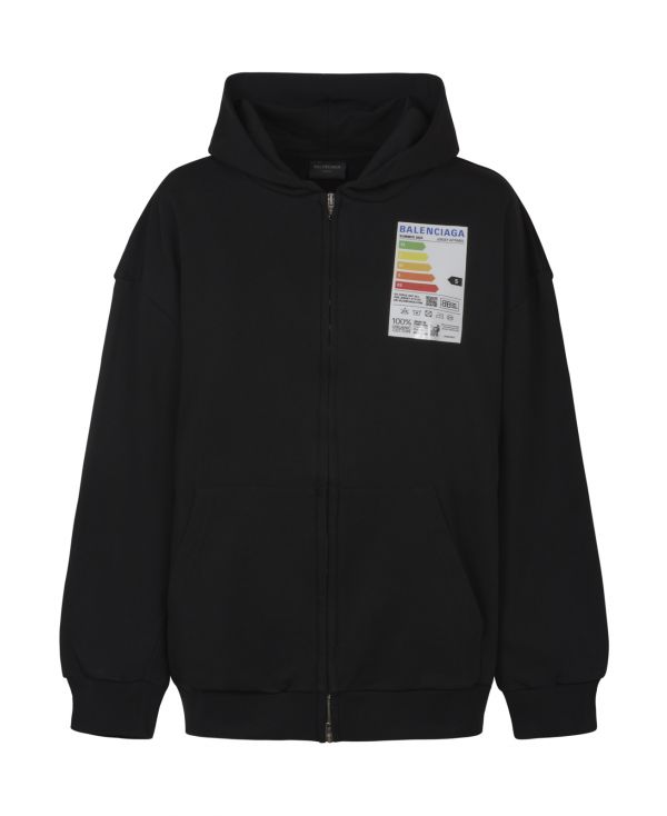 Chest logo-print hoodie.