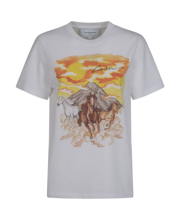 Chevaux sauvages printed t-shirt