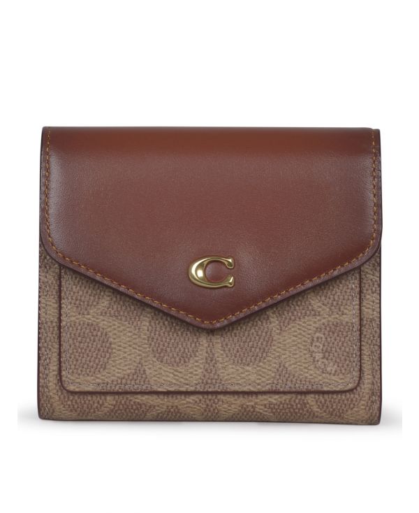 Monogram-patterned wallet