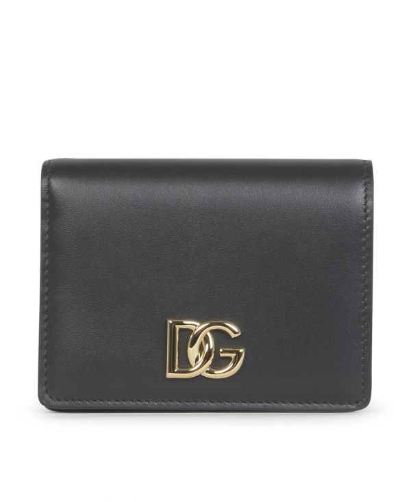 Llogo-plaque bi-fold wallet