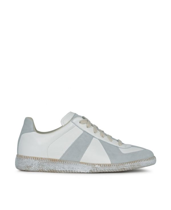 Panelled low-top sneakers