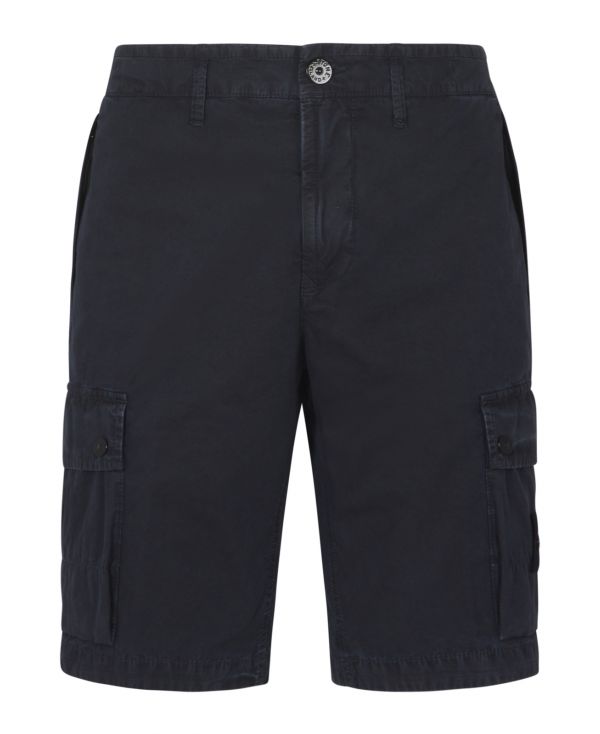 Pantalón corto de algodón con bolsillos de solapa