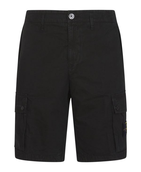 Compass-patch cargo shorts