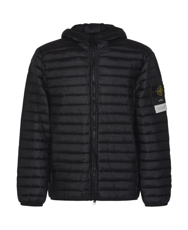 Logo-patch padded down jacket