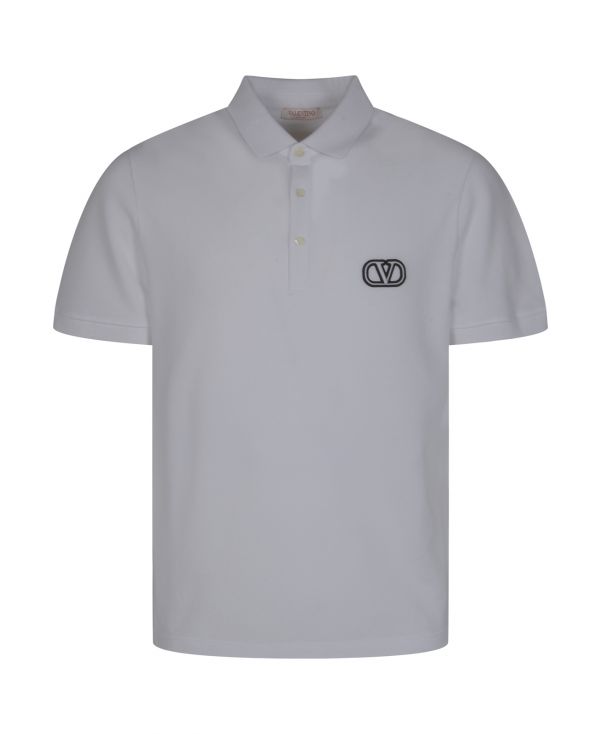 VLogo Signature short-sleeved polo shirt