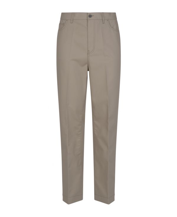 Five-pocket cotton gabardine trousers