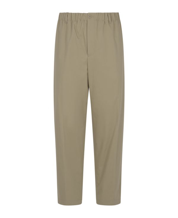 THICK COTTON POPLIN TROUSERS