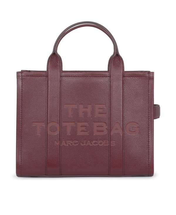 The Medium tote bag in cherry leather