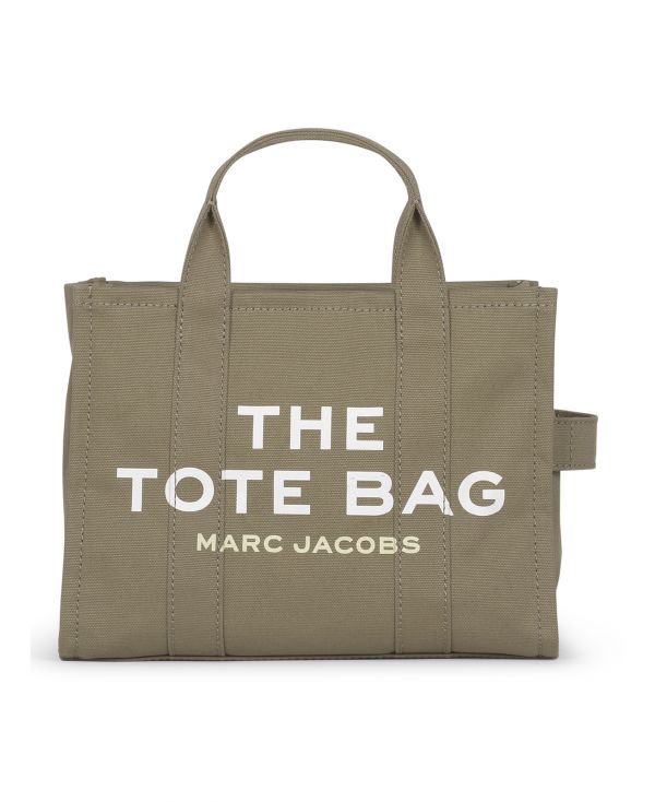 The canvas medium tote bag in slate green