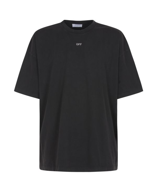 STAMP MARY OVER S/S TEE BLACK WHITE