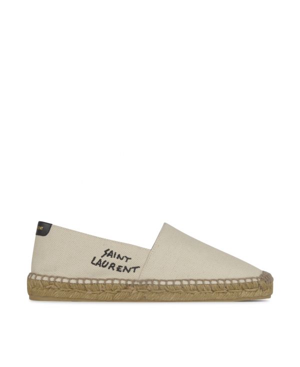 Canvas espadrilles with embroidery