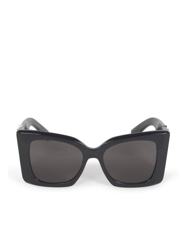 Sunglasses with oversize ysl monogram