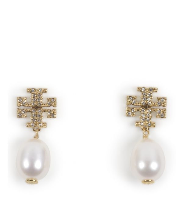 Kira earrings with pearl pendant