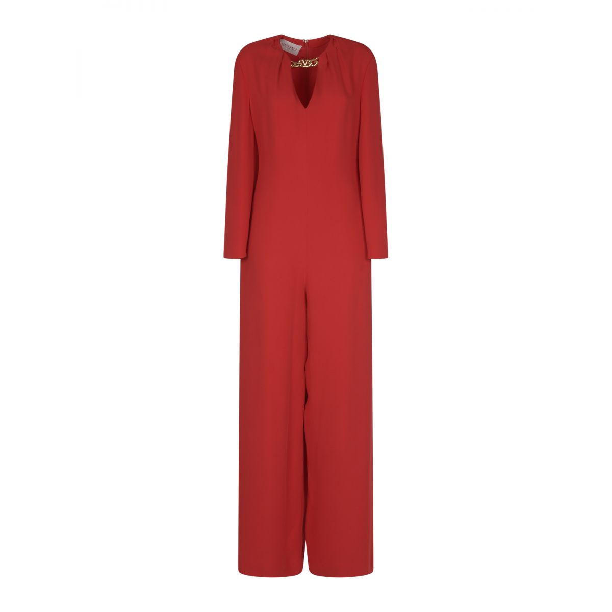 Valentino - Red crepe jumpsuit