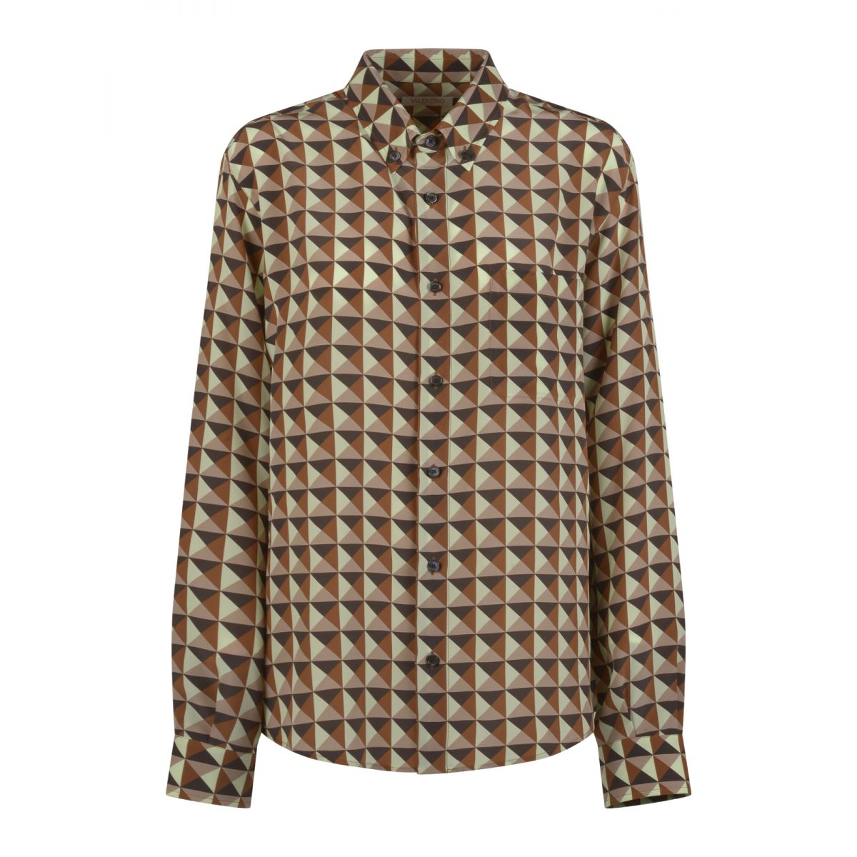 Valentino - Silk shirt with geometric print