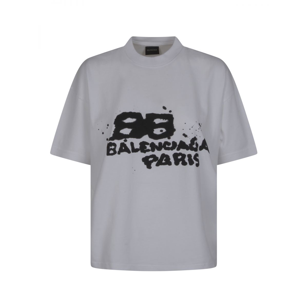 BALENCIAGA - Camiseta de algodón con logo