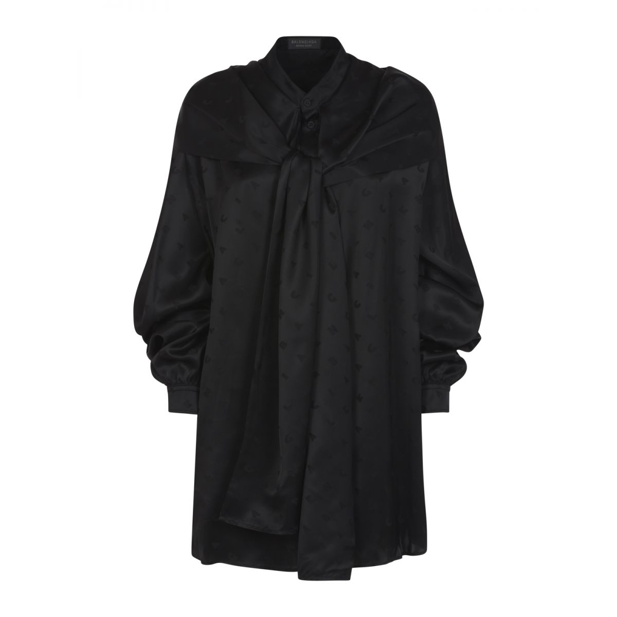 BALENCIAGA - Long-sleeve hooded blouse