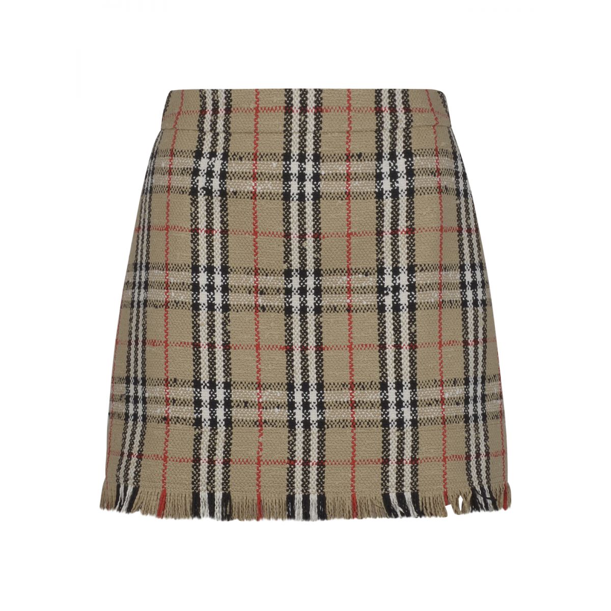 BURBERRY - Vintage Check Bouclé Mini Skirt