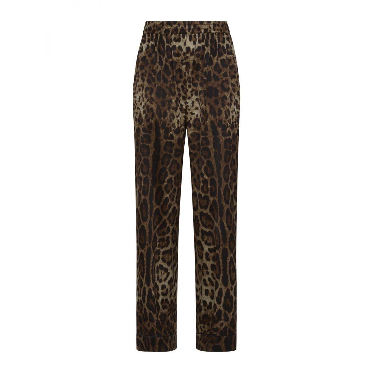 DOLCE & GABBANA - Leopard-print straight trousers