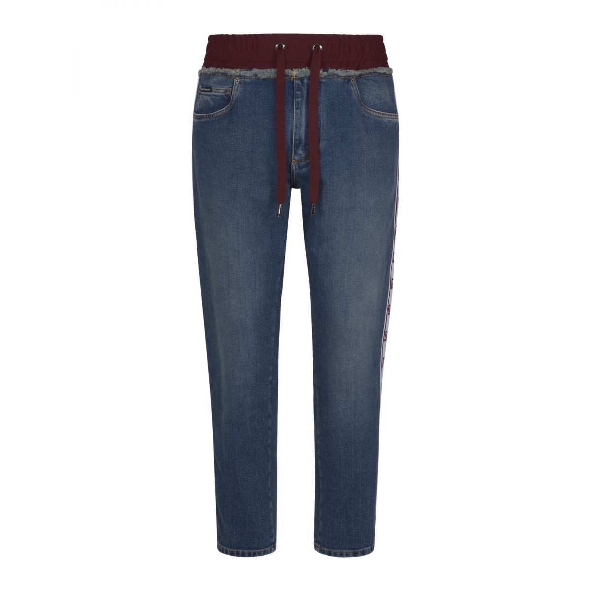 DOLCE & GABBANA - Drawstring-waist panelled jeans