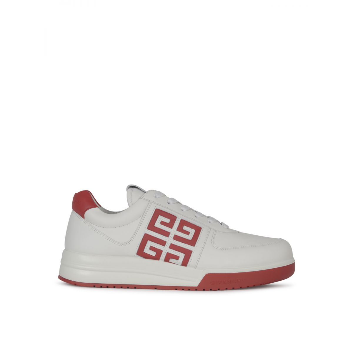 GIVENCHY - Low-top laced-up 4G sneakers in calfskin leather