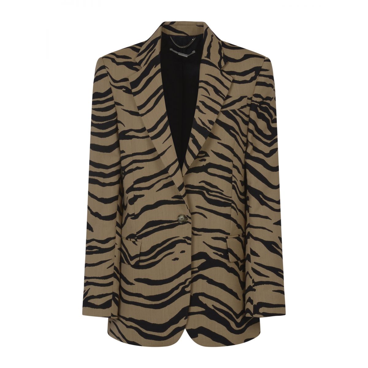 STELLA MCCARTNEY - Tiger-print double-breasted blazer