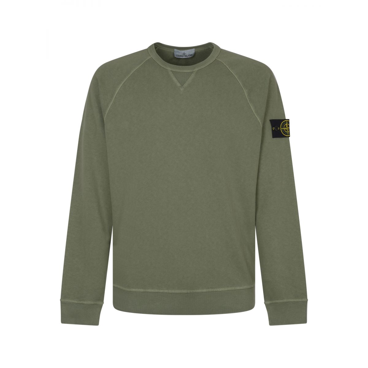 STONE ISLAND - Compass-patch crew-neck sweatshirt